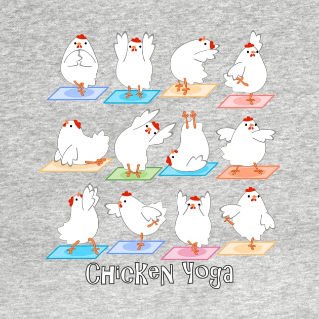 Chicken Yoga by LyddieDoodles